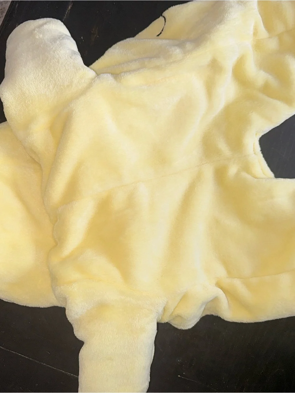 Disney Yellow Plush Bear Hooded Romper